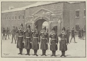 Christmas in Canada, Dinners up at the Citadel of Quebec by William Barnes Wollen